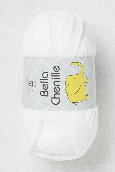 Universal Yarn Bella Chenille 101 Snowy