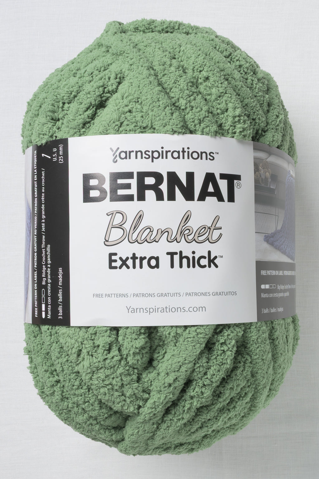 Bernat Blanket Extra Thick Green Frost