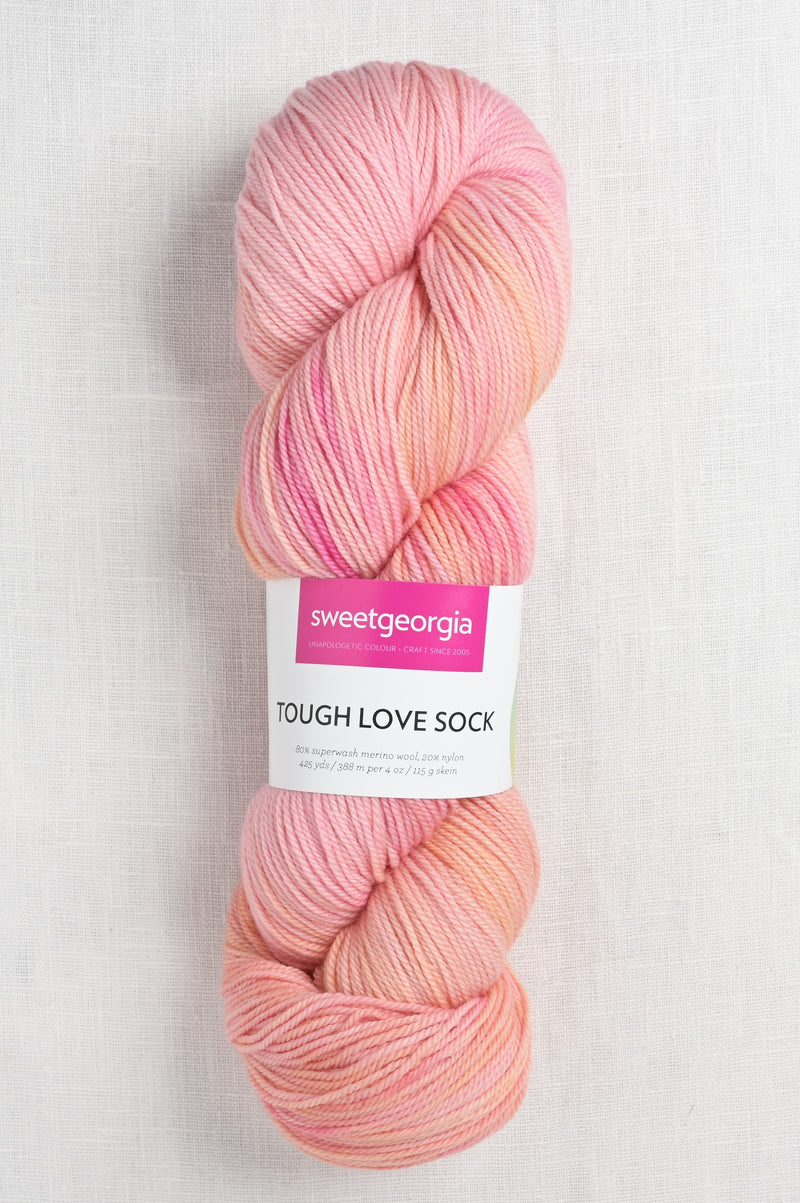 Sweet Georgia Tough Love Sock Rose Gold