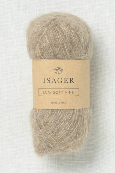 Isager Soft Fine E6s Oats Undyed