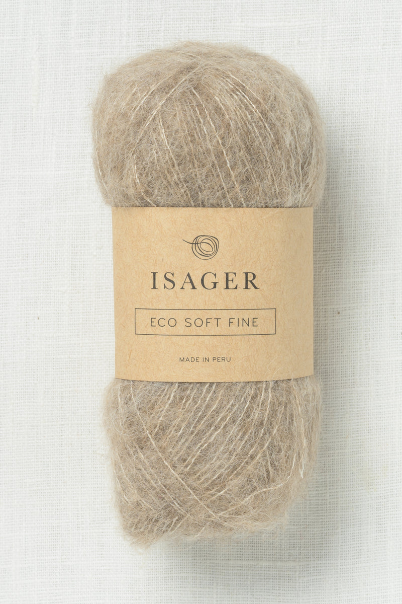 Isager Soft Fine E6s Oats Undyed