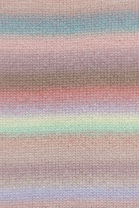 Lang Yarns Harmony 8 Salmon Brown Green Purple swatch