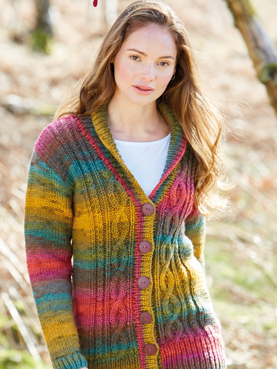 10084 Spirit Cabled Cardigan by Hayfield