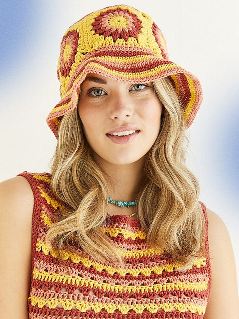 10533 Backstage Bucket Hat by Sirdar