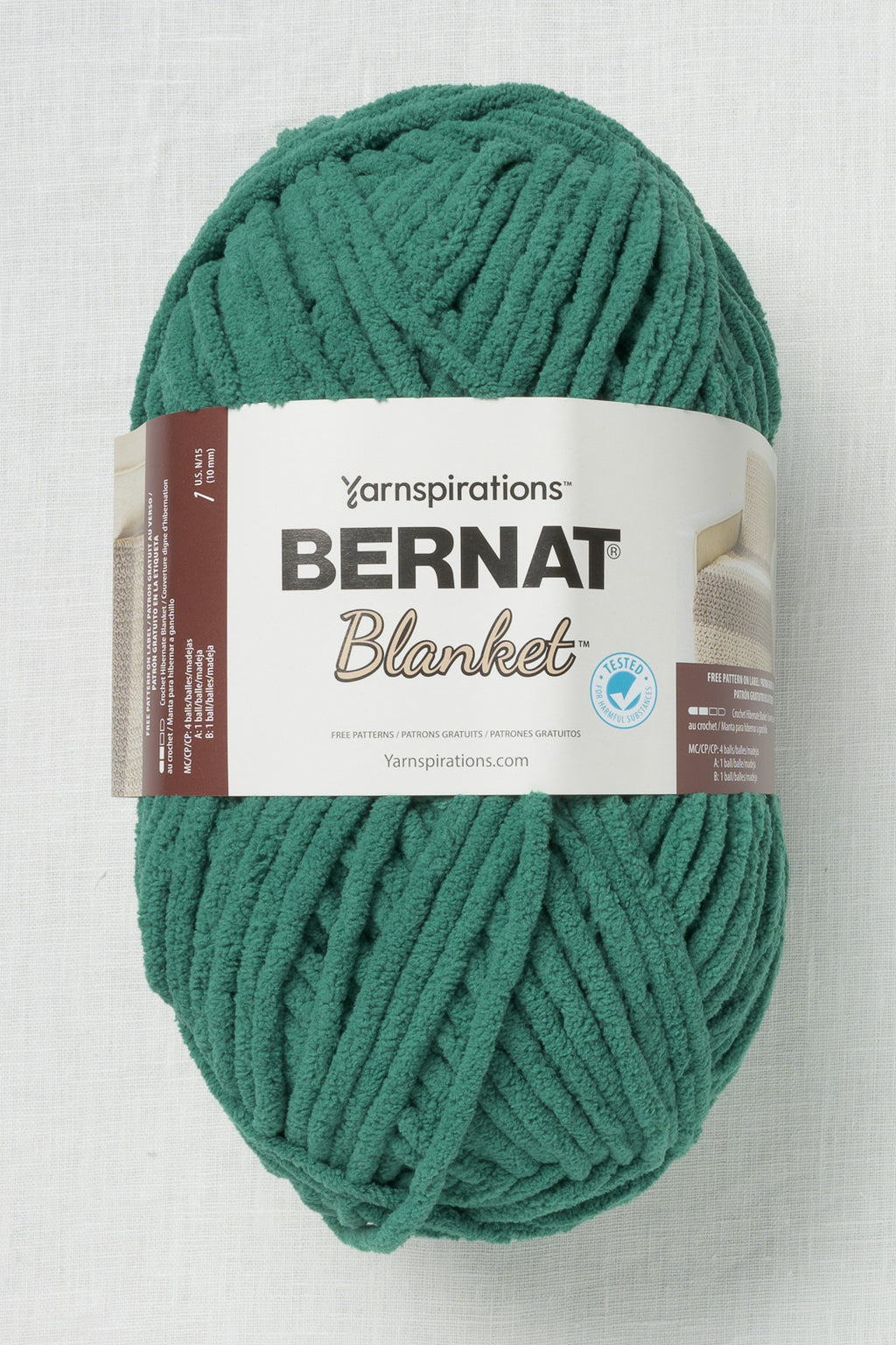 Bernat Blanket Yarn Smokey Green Lap Blanket Pattern Misty Green