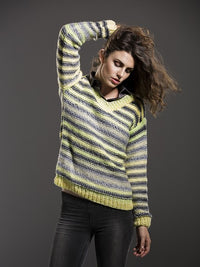 Shaded Stripes Sweater by Universal Yarn