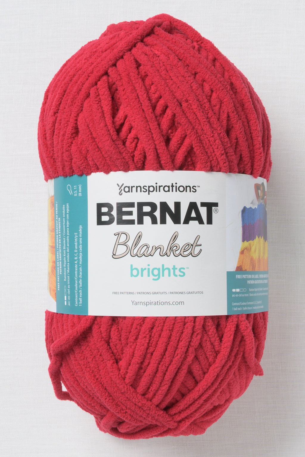 Bernat Blanket Brights Race Car Red