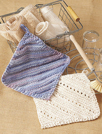 Eyelet and Ridge Knit Dishcloths
