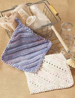 Eyelet and Ridge Knit Dishcloths
