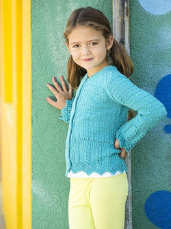 Ruffle Edge Cardigan by Universal Yarn