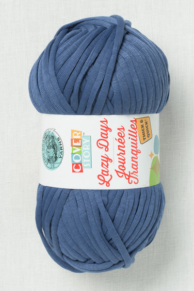 Lion Brand Cover Story Lazy Days Thick & Quick 110AB Navy