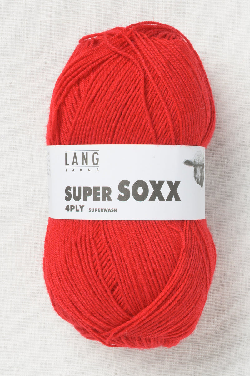 Lang Yarns Super Soxx 4Ply 60 Red