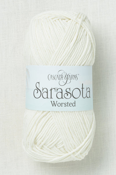 Cascade Sarasota Worsted 224 White
