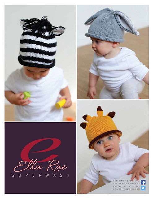 Zebra Beanie by Ella Rae