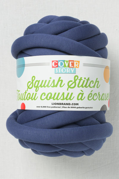 Lion Brand Cover Story Squish Stitch 110AK Navy Peony