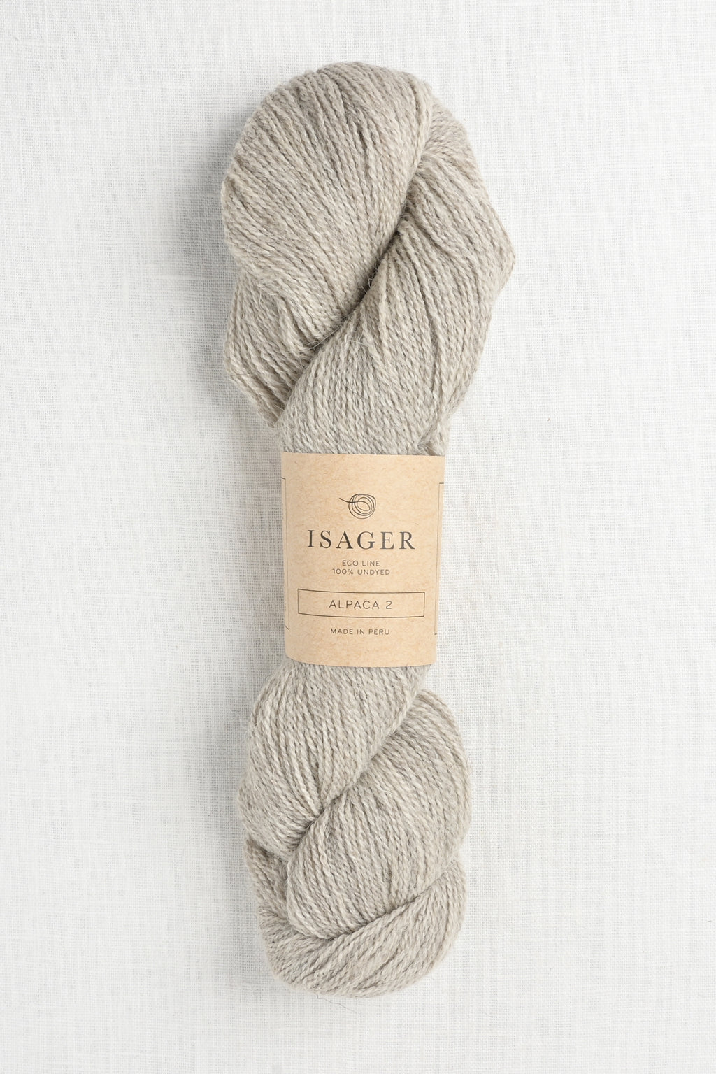 Isager Alpaca 2 E2S Light Grey Heather Undyed