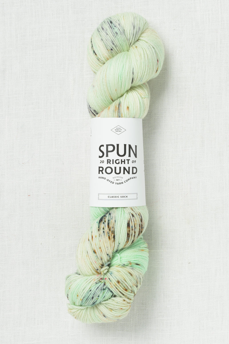 Spun Right Round Merino Aran Mint Chip