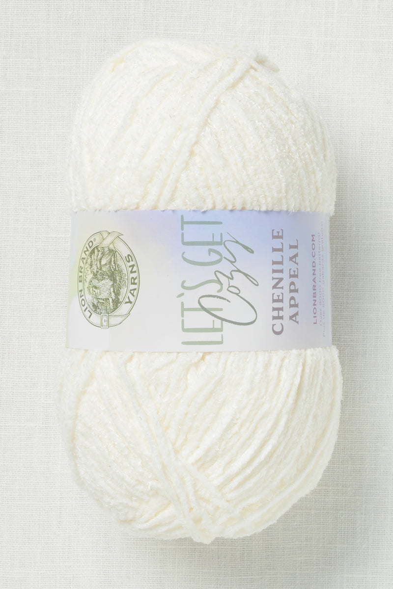 Lion Brand Chenille Appeal 099Z Coconut Milk
