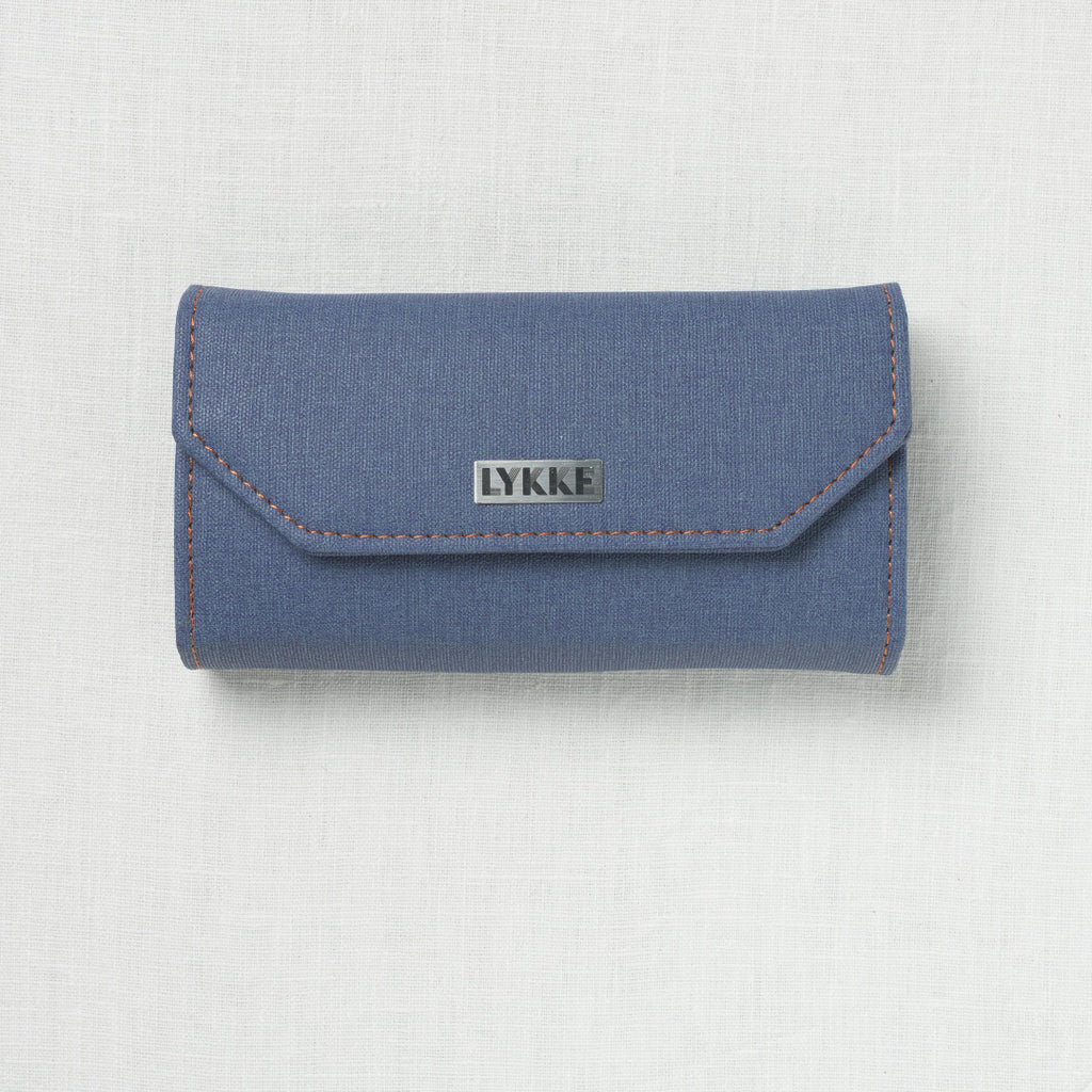 Lykke Flight 3.5" Deluxe Interchangeable Needle Set, US 3-10.5, Denim