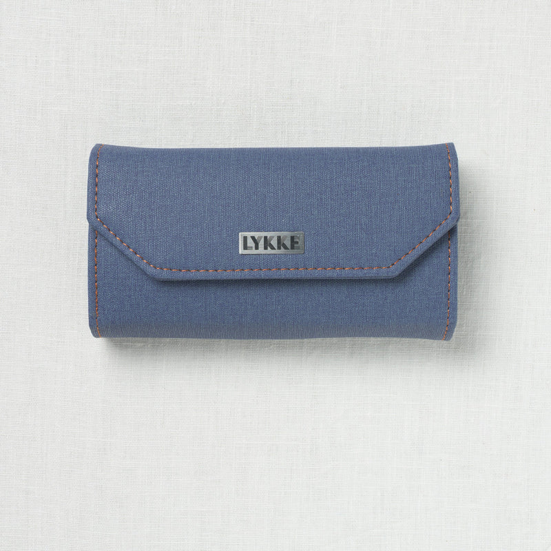 Lykke Flight 3.5" Deluxe Interchangeable Needle Set, US 3-10.5, Denim