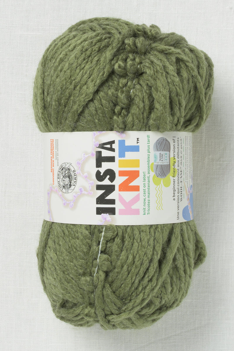 Lion Brand InstaKnit 172AH Evergreen with Envy