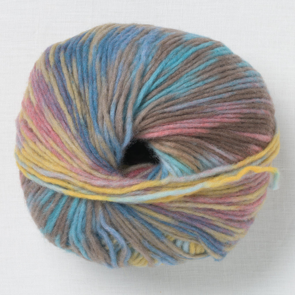 Lang Yarns Cloud 28 Plum Grey Navy Brass
