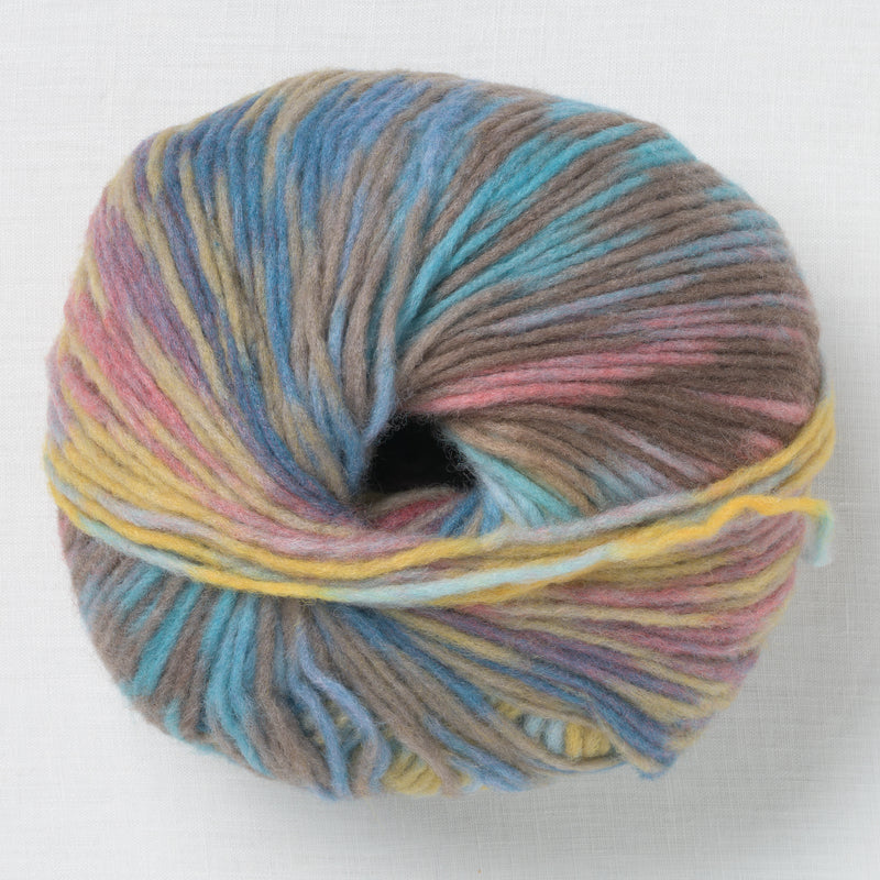 Lang Yarns Cloud 28 Plum Grey Navy Brass