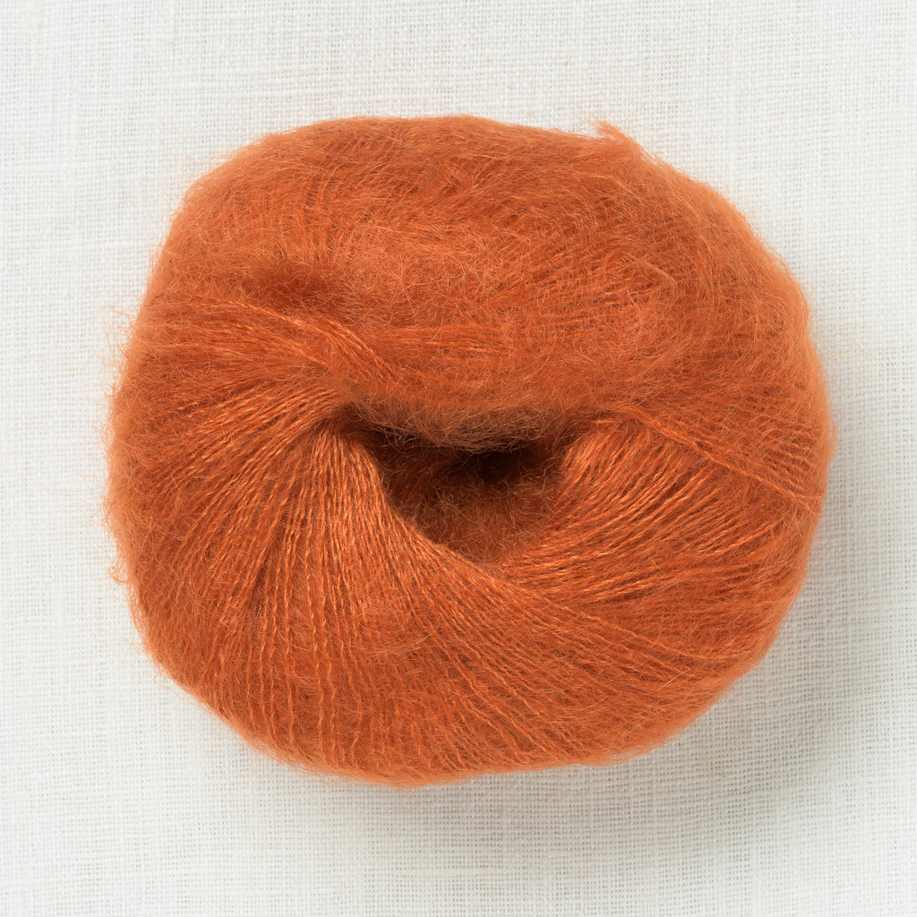 Knitting for Olive Soft Silk Mohair Burnt Orange