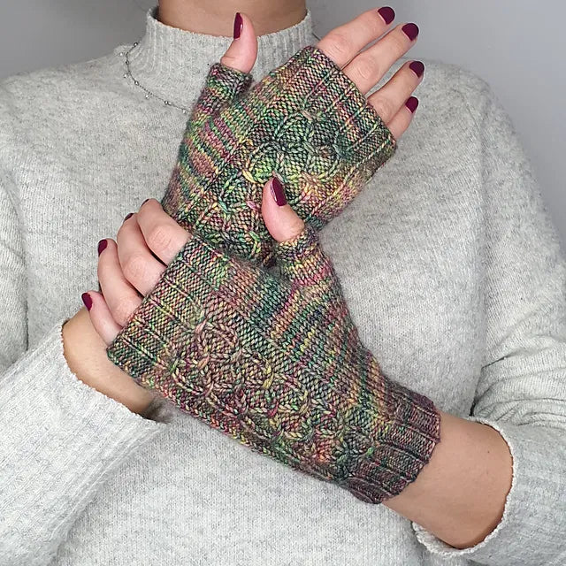 Hold On Tight Fingerless Mitts by Antonia Cavaliere