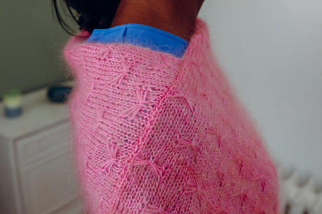 Taffy Pull Poncho by Julia Farwell-Clay