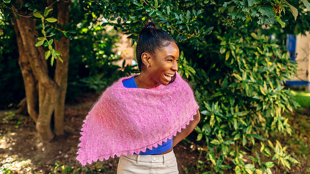 Taffy Pull Poncho by Julia Farwell-Clay