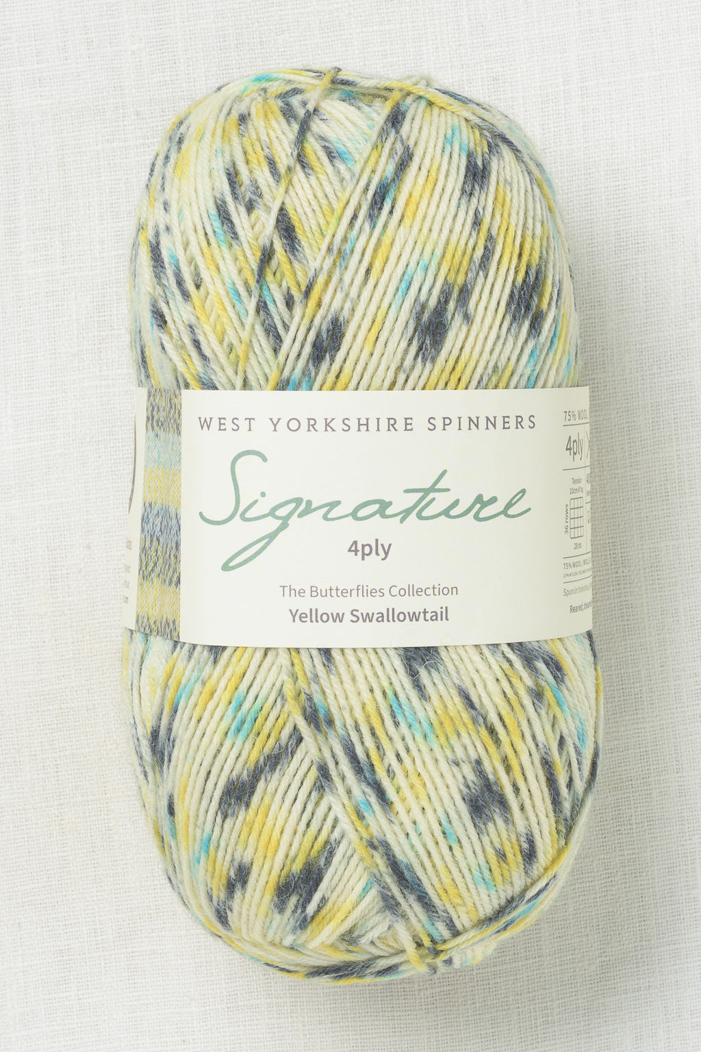 WYS Signature 4 Ply 1245 Yellow Swallowtail