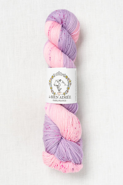 La Bien Aimee Merino Super Sock High Key Purple