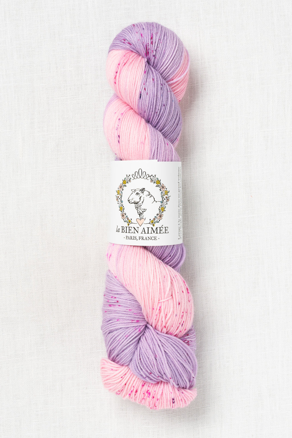 La Bien Aimee Merino Super Sock High Key Purple