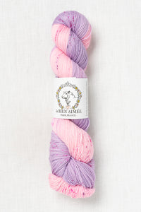 La Bien Aimee Merino Super Sock High Key Purple