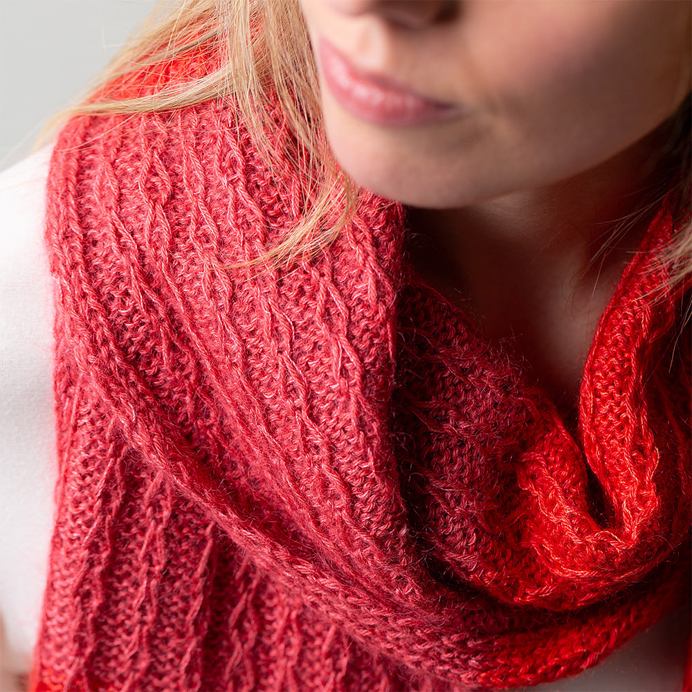 Whispering Lines Scarf by Pascuali Designs