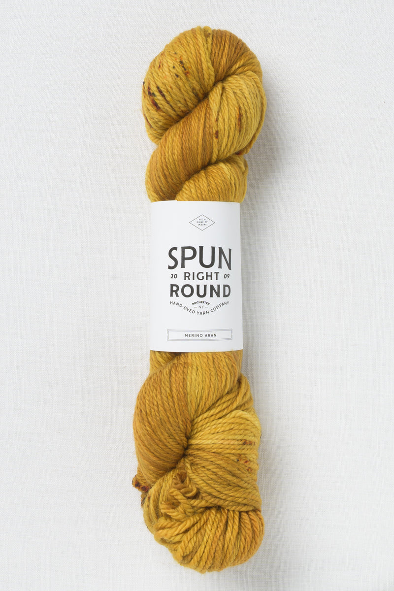 Spun Right Round Merino Aran Tobacco