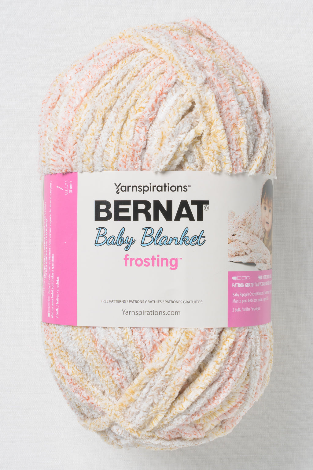 Bernat Baby Blanket Frosting Golden Hour