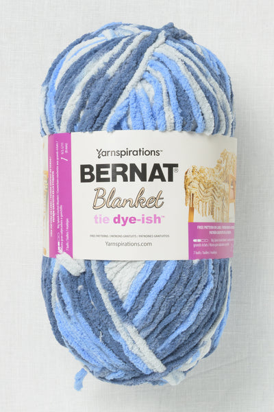 Bernat Blanket Tie Dye-ish Blue Skies