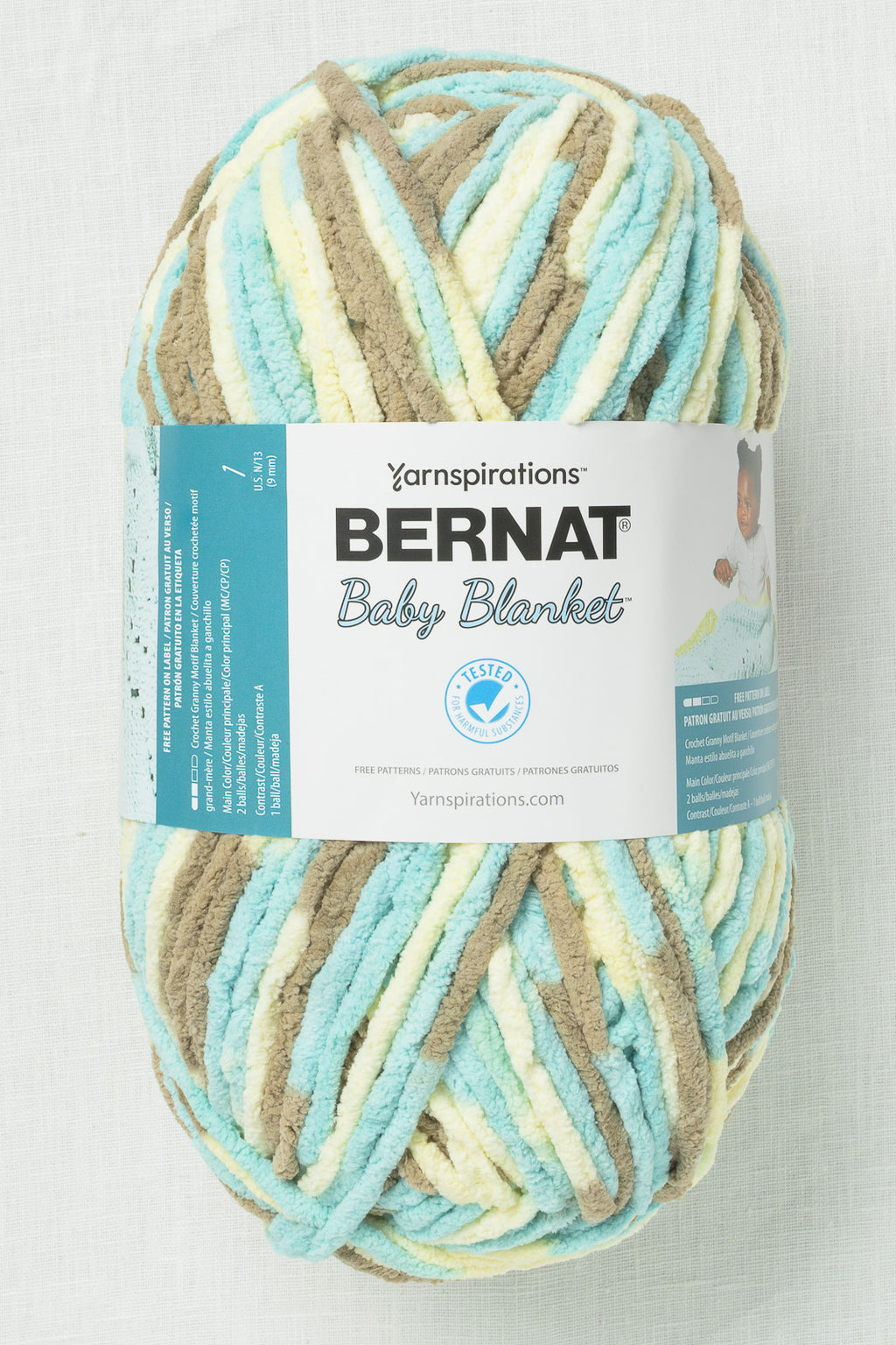 Bernat - Baby Blanket - Fil, Lilas bébé. Colour: mauve | Fr Bernat - Baby Blanket - Fil, Lilas bébé. Colour: mauve | Fr