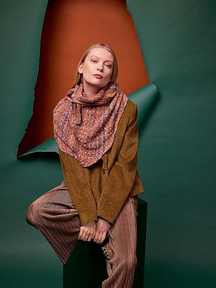 Cheryl Triangular shawl by LANGYARNS SWITZERLAND