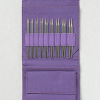 Lykke Flight 5" Deluxe Interchangeable Needle Set, US 3-10.5, Purple