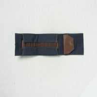 Lykke Taylor 3.5" Belt Closure Needle Case Denim with Chocolate Accent