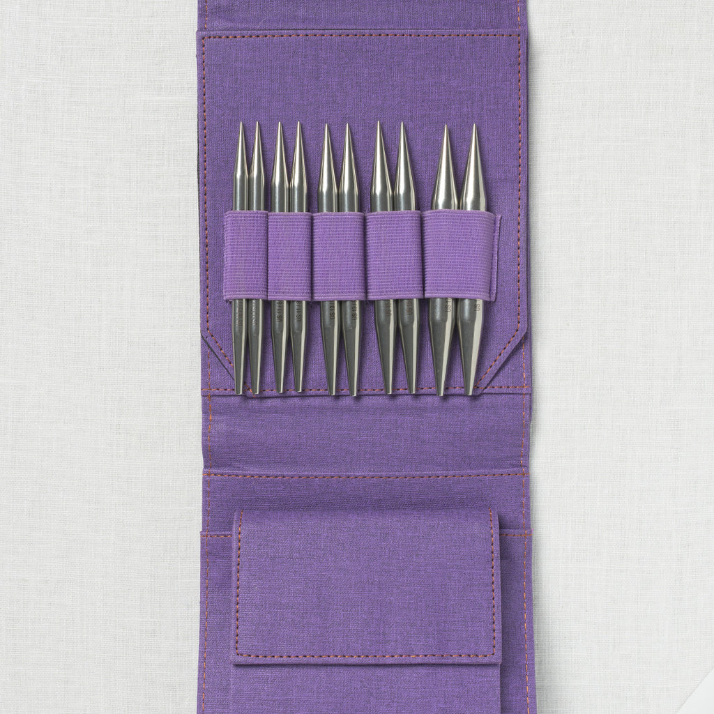 Lykke Flight 5" Interchangeable Needle Set, US 10.75-17, Purple