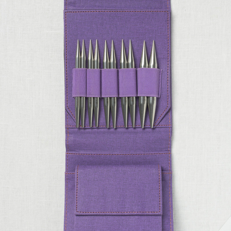 Lykke Flight 5" Interchangeable Needle Set, US 10.75-17, Purple