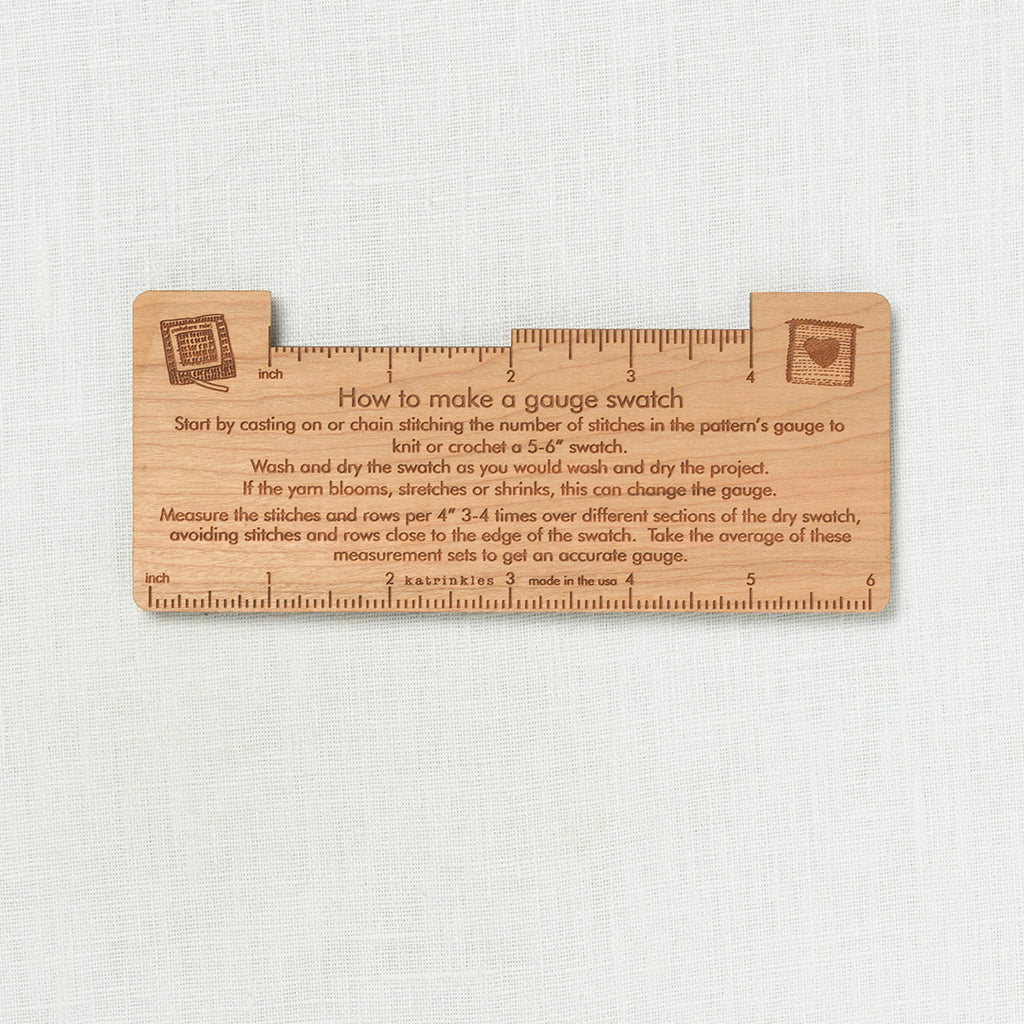 Katrinkles Double-Sided Trouble Shooting Gauge Swatch Tool – Wool and ...