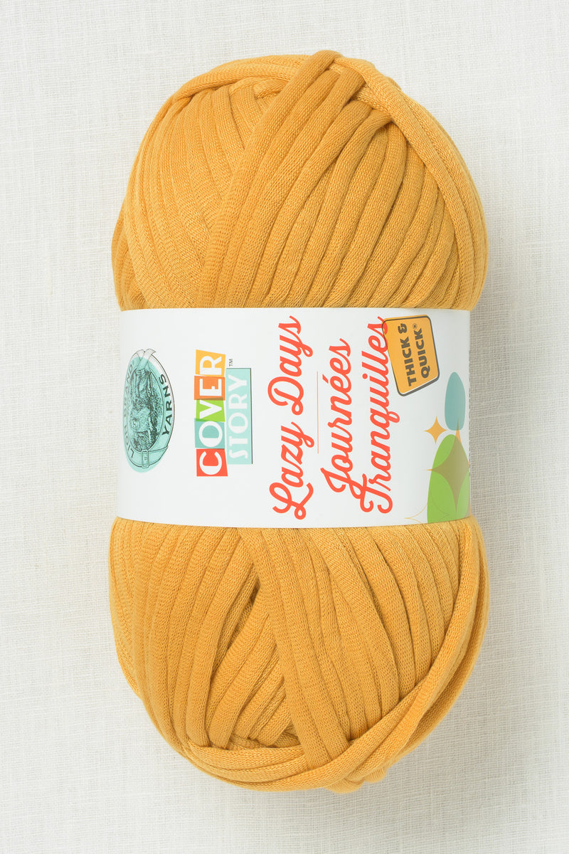 Lion Brand Cover Story Lazy Days Thick & Quick 158I Mustard