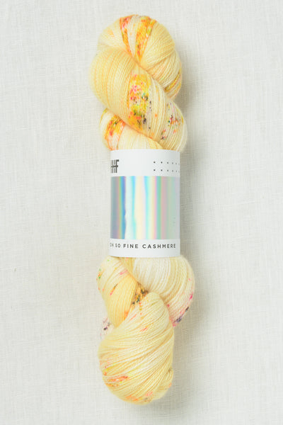 Hedgehog Fibres Oh So Fine Cashmere Mellow Yellow