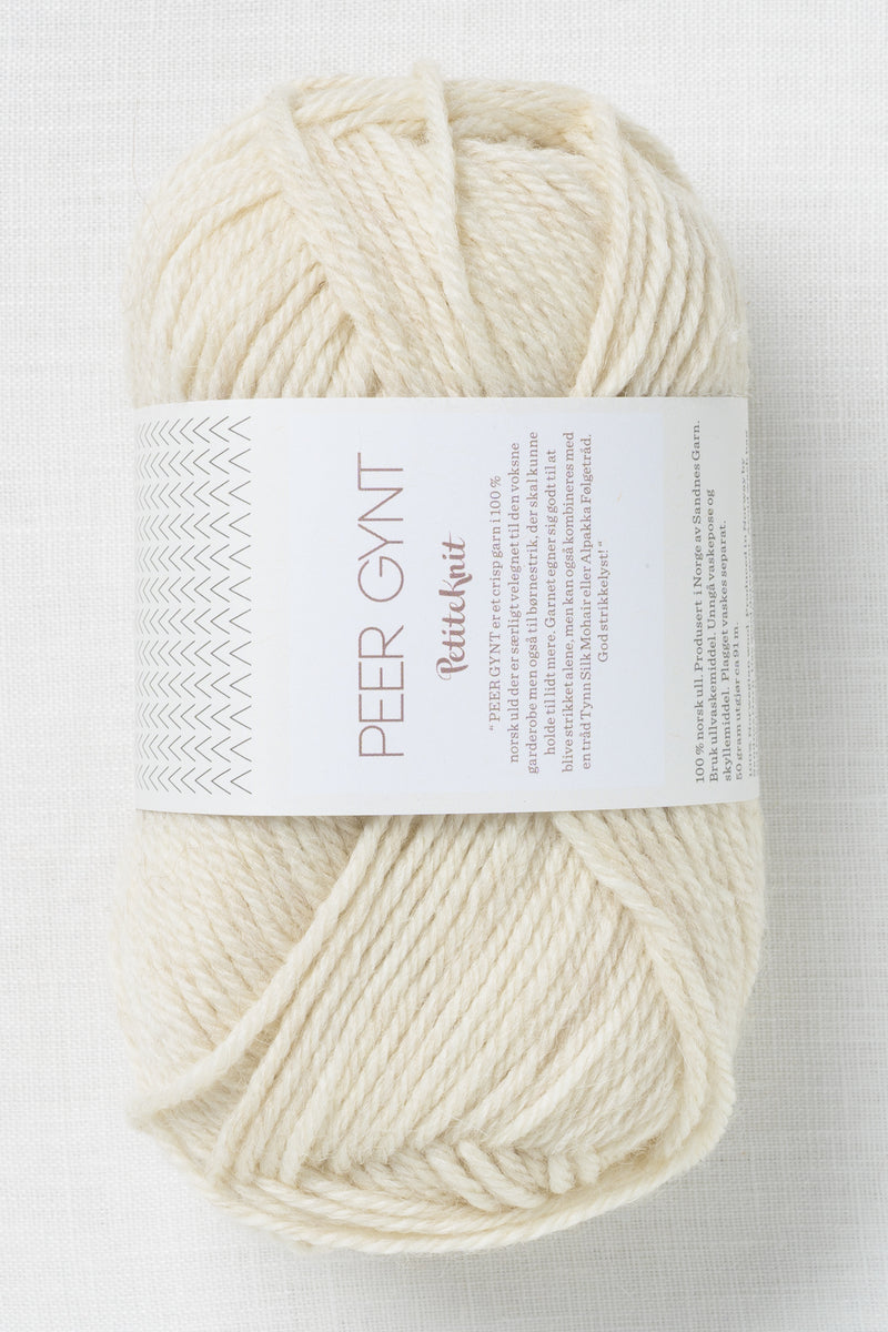 Sandnes Garn Peer Gynt 1016 Milk Melange (PetiteKnit Color Palette)