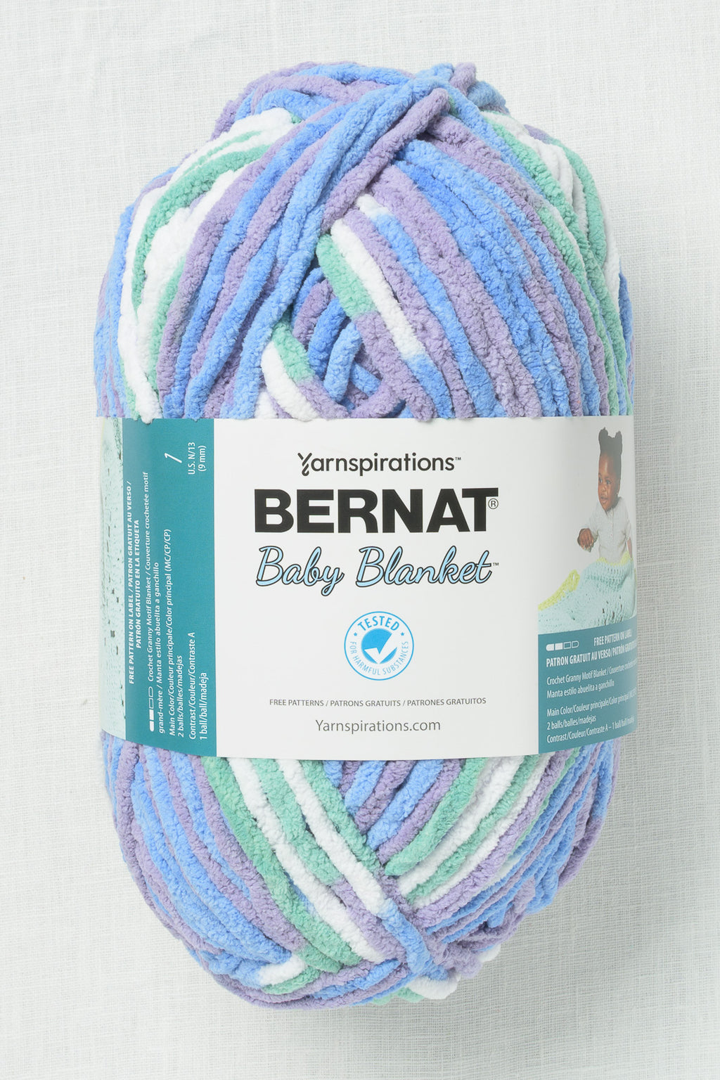 Bernat Baby Blanket Big Ball Posy Purple